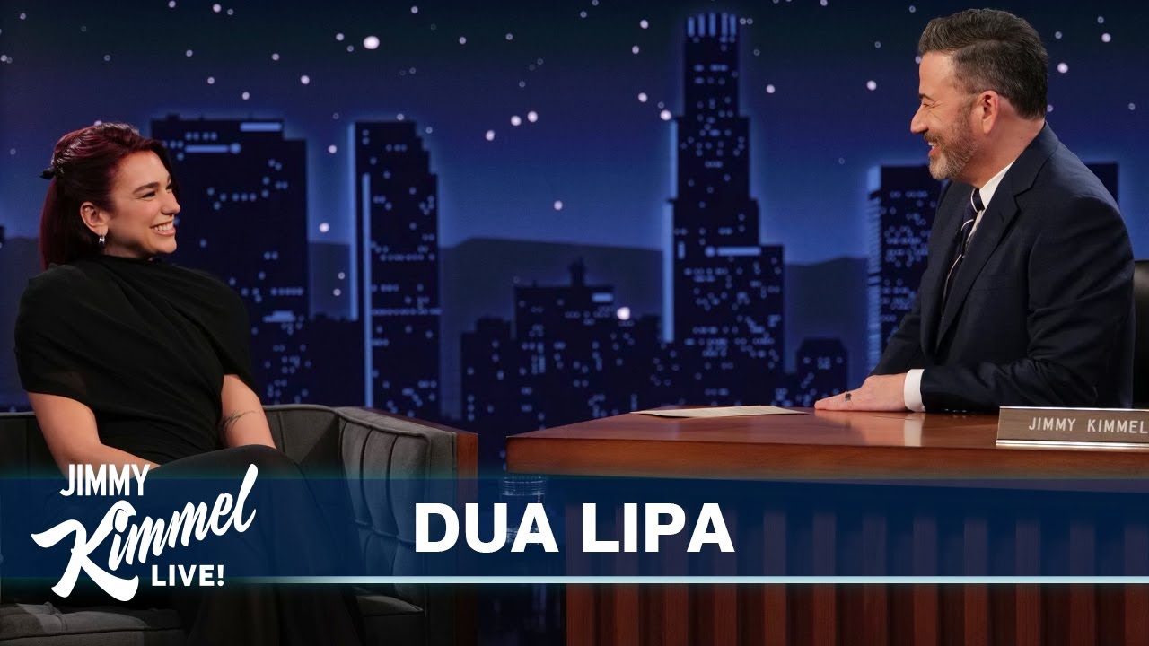 Dua Lipa e bën Jimmy Kimmelin të flasë shqip (VIDEO)
