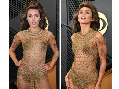 Miley Cyrus dhe fustani i saj me karfica në Grammy 2024