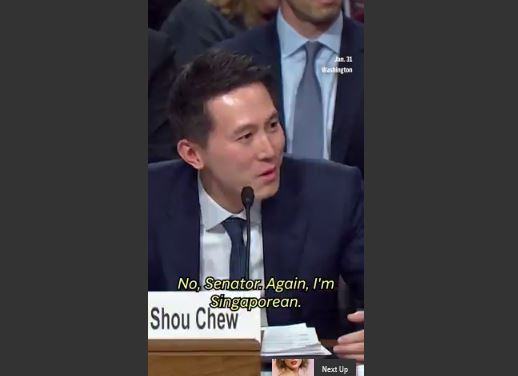 Singaporianët ankohen për qasjen 'injorante' të senatorit amerikan ndaj shefit ekzekutiv të TikTok-ut