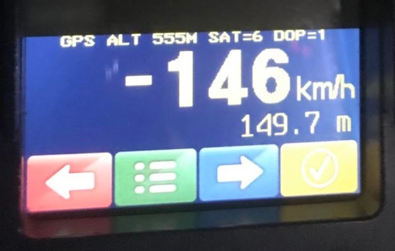 Gjobë 300 euro ndaj shoferit për tejkalim të shpejtësisë në Ferizaj (FOTO)