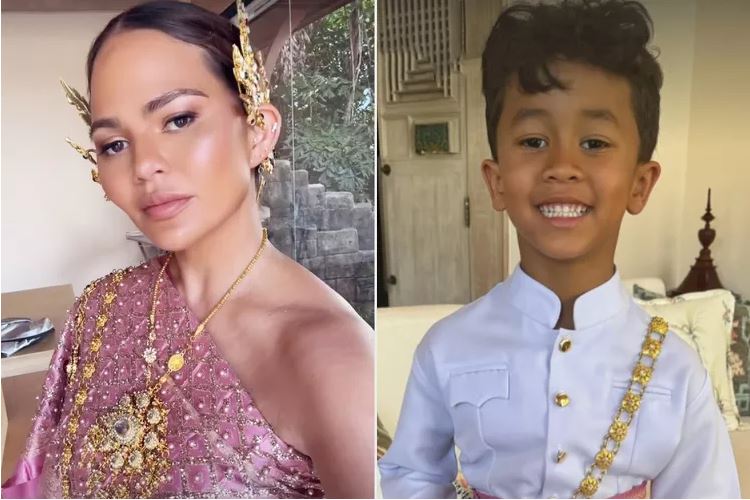 Chrissy Teigen dhe fëmijët e saj veshin rroba tradicionale gjatë udhëtimit në Tajlandë