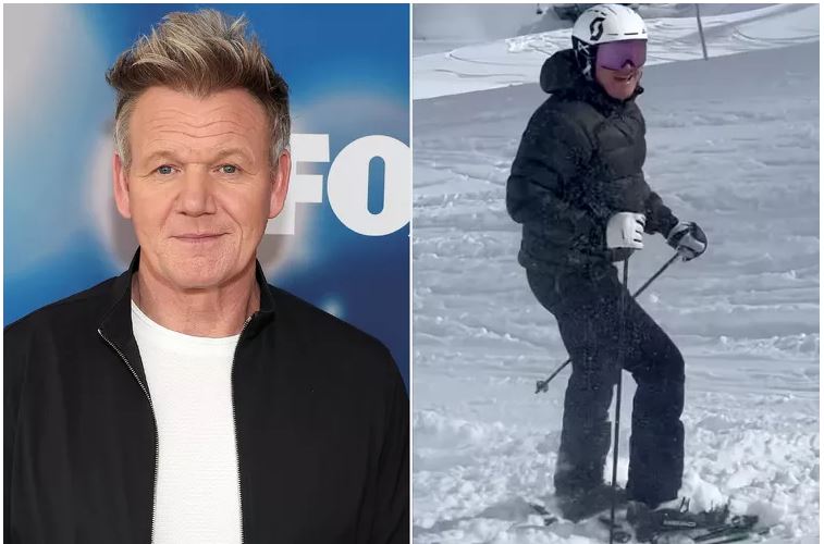 Gordon Ramsay tregon aftësitë e tij mbresëlënëse të skijimit gjatë pushimeve në Austri