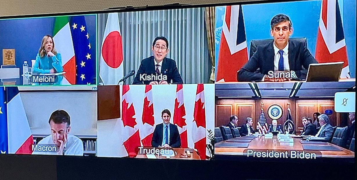 Takimi i G7-së është duke u zhvilluar, anëtarët e dënojnë njëzëri sulmin e Iranit ndaj Izraelit