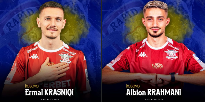 Albion Rrahmani e Ermal Krasniqi ftohen për miqësoren ndaj Norvegjisë