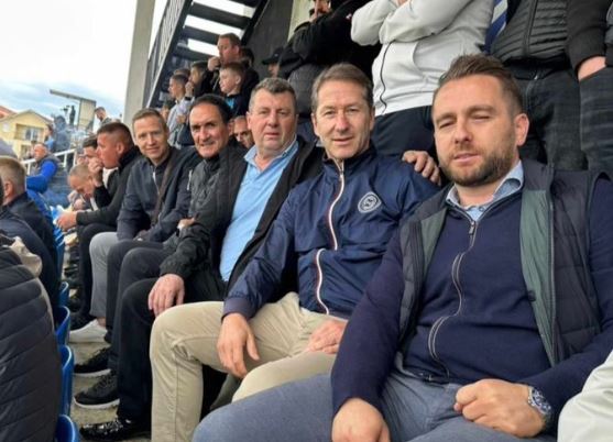 Ilir Krasniqi dhe Drilon Hazrollaj në llupën e Franco Fodas