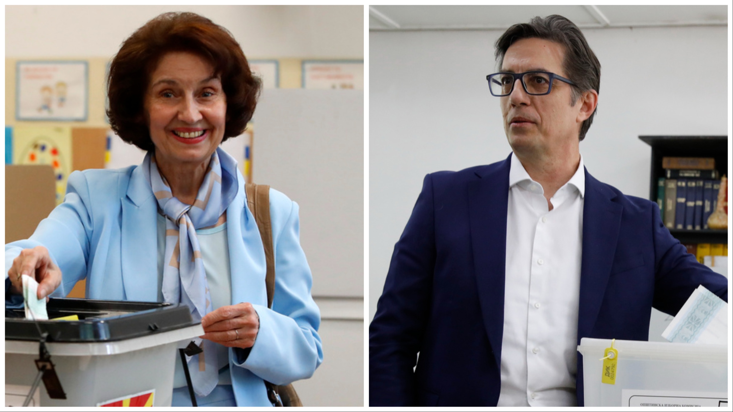 Presidencialet në RMV: Siljanovska Davkova po prin ndaj Pendarovskit