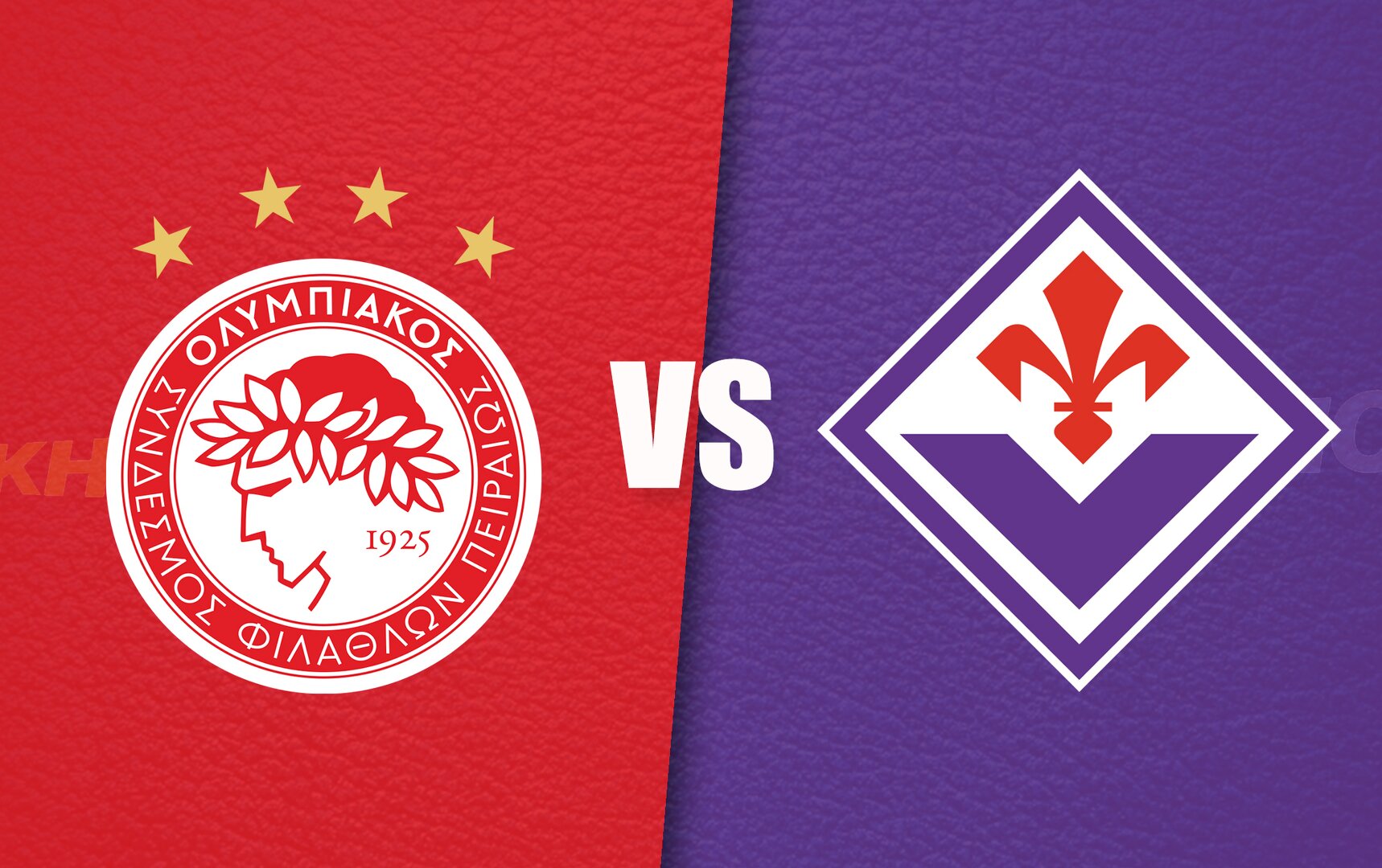 Olympiacos-Fiorentina, formacionet zyrtare