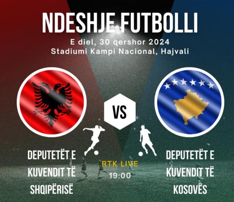 Të dielën, ndeshje futbolli mes deputetëve të Kuvendit të Kosovës dhe atyre të Shqipërisë