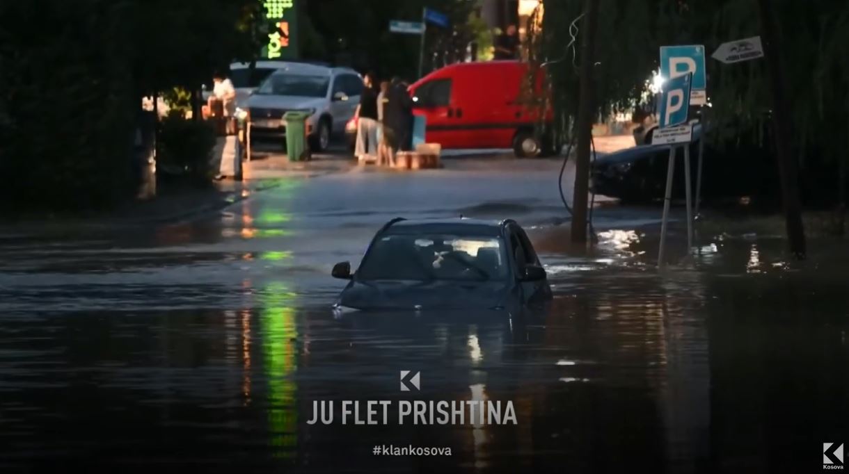 Përmbytjet nga shiu në Prishtinë