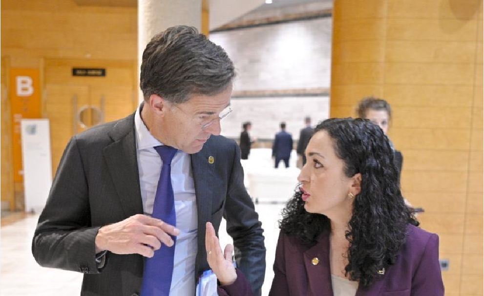 Presidentja Vjosa Osmani dhe sekretari i ri i NATO-s, Mark Rutte