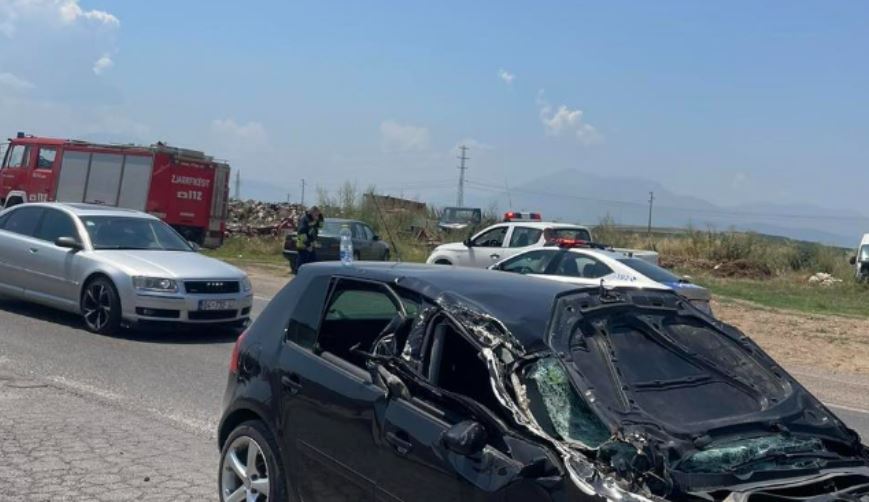 Aksident trafiku në Gjinoc të Suharekës, lëndohet një person