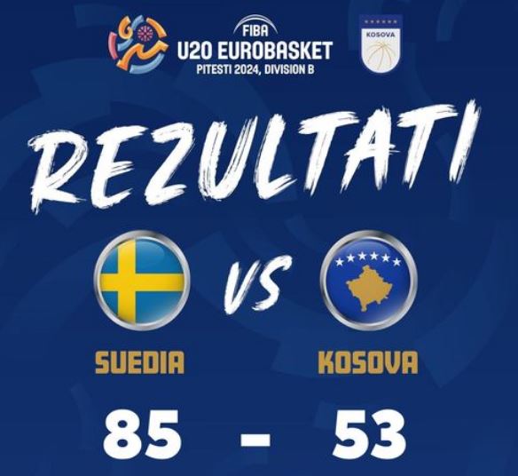 Kosova në Eurobasket U20 pëson humbje nga Suedia