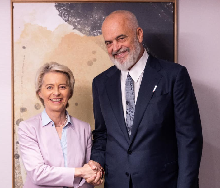 Rama në GLOBSEC në Pragë, takimin e parë e zhvilloi me Von der Leyen