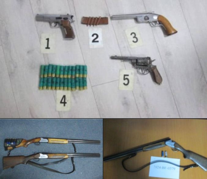 Gjashtë armë u kapën për një ditë në Skenderaj