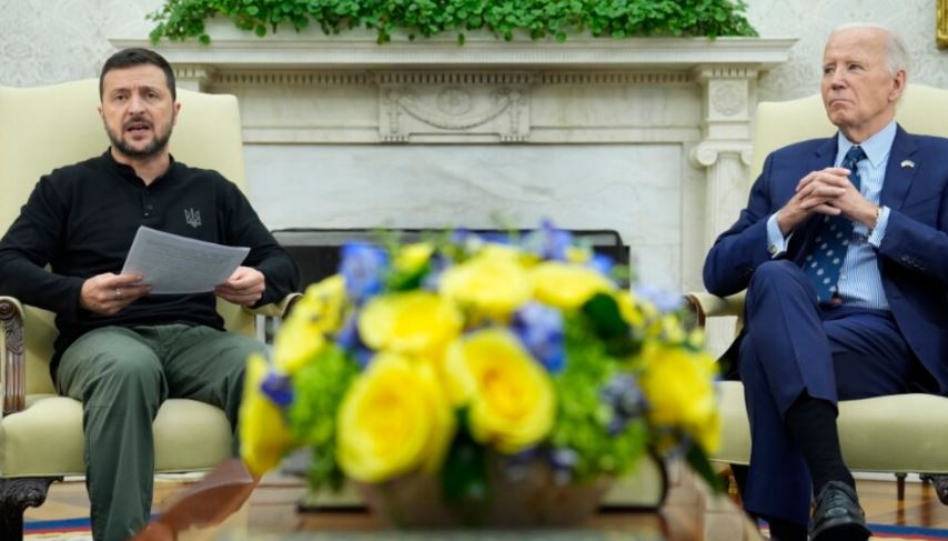 Zelensky ia prezanton Bidenit "planin e fitores"