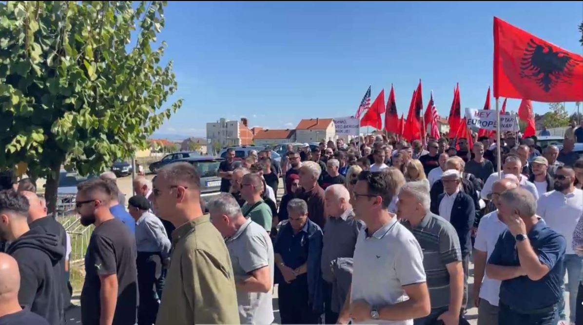 Protesta e shqiptarëve në Preshevë. Foto: Arkiv