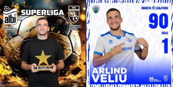 Veliu i Malishevës, më i miri i javës në Superligë