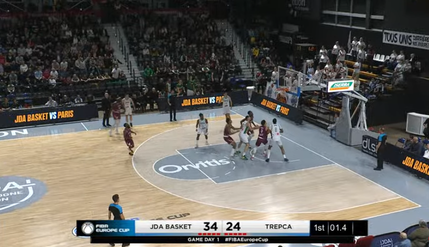 Trepça po e humb me rezultat të ngushtë çerekun e parë në Fiba Europe Cup