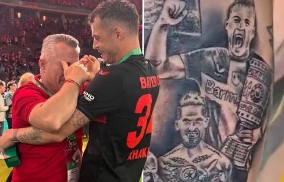 Tifozi bën tatuazh Granit Xhakën, reagon babai i futbollistit: Emocionuese të shohim se sa shumë e duan