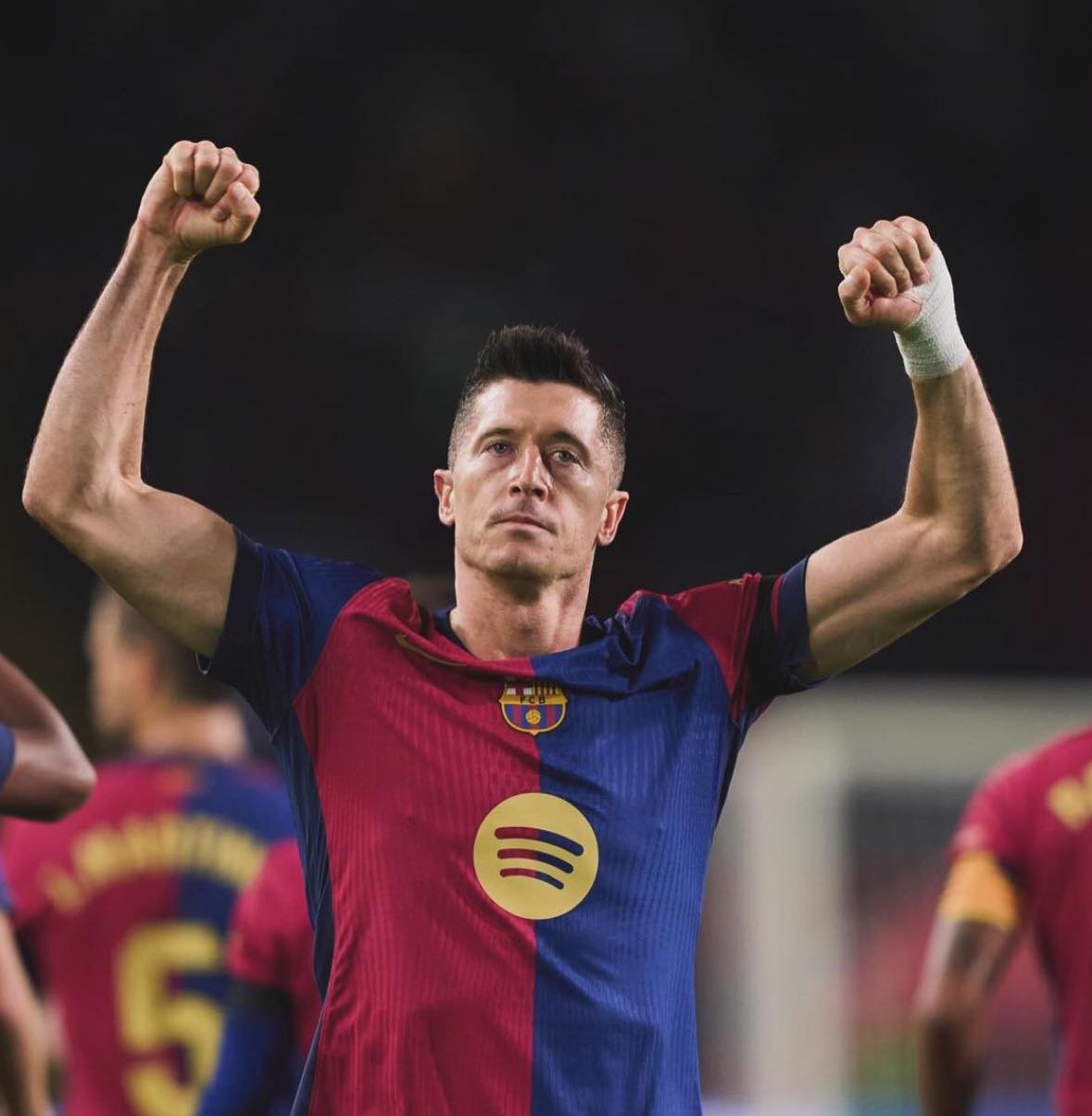 Lewa hesht “Bernabeun”, Barça shënon dy herë brenda dy minutave