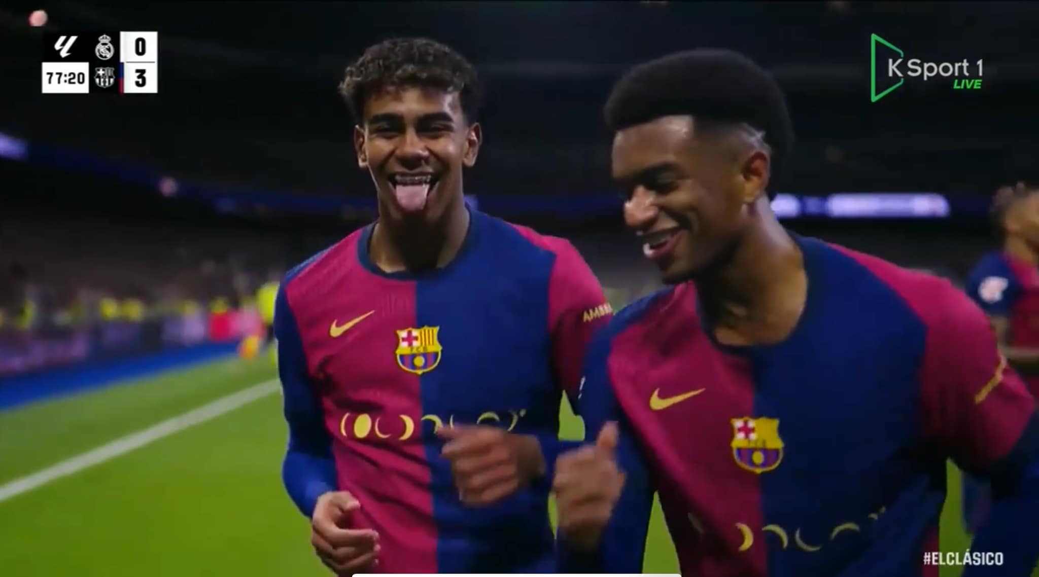 Barça e shënon edhe të tretin, Yamal feston në stilin “alla Ronaldo”
