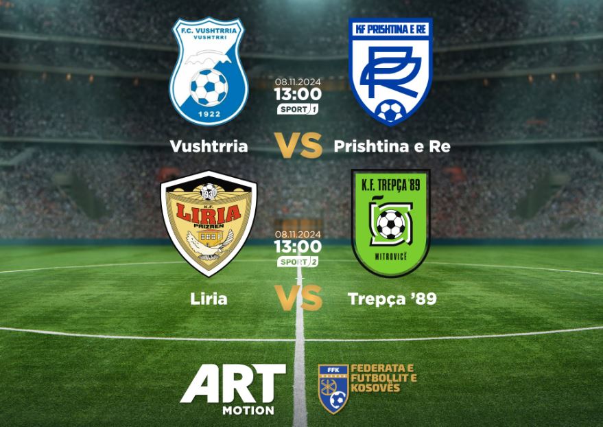 Tri ish-kampione të Kosovës përballen sot, ArtMotion sjell spektaklin futbollistik