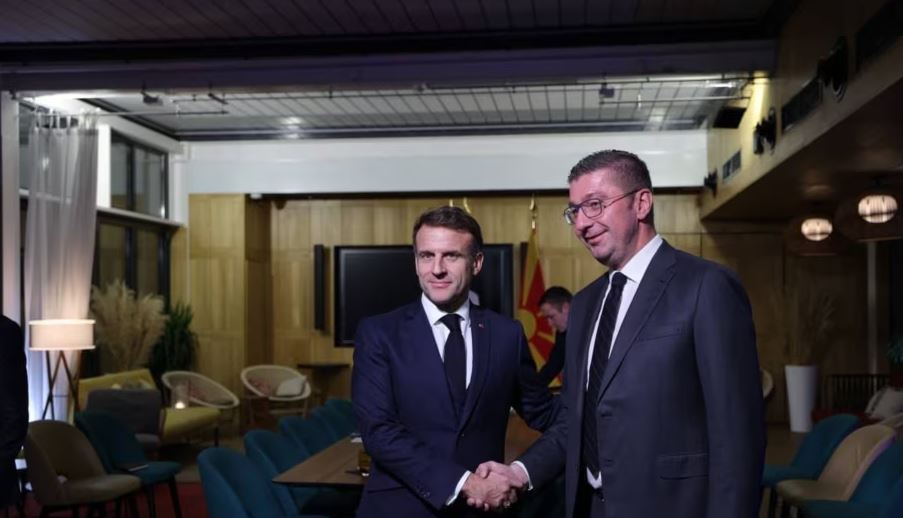 Mickoski, optimist për integrimin evropian pas takimit me Macronin
