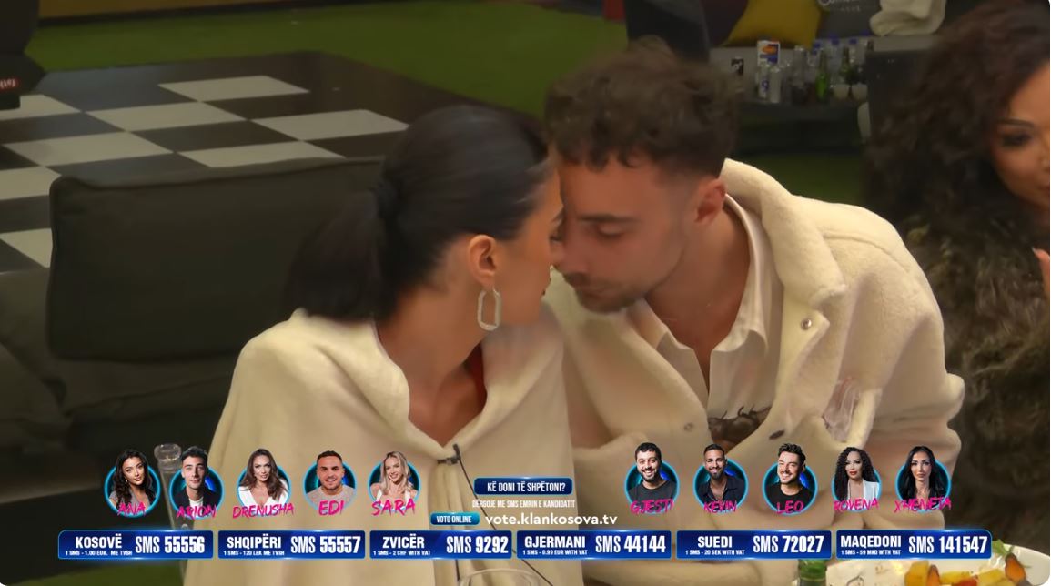 Diana puth Arionin në mes të diskutimit (VIDEO)