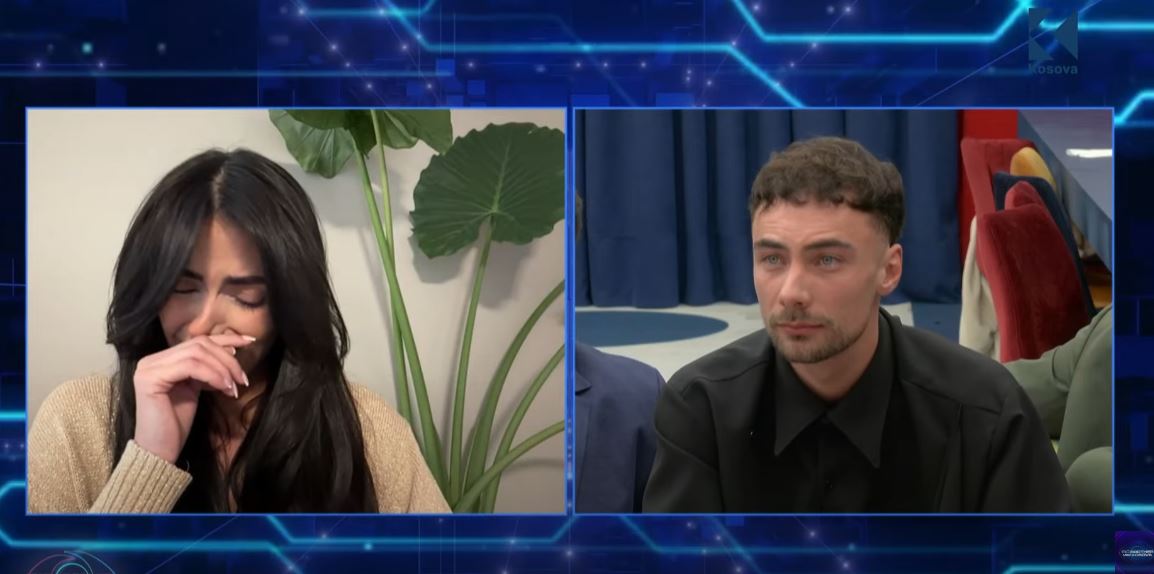 Diana 'plas' në vaj gjatë lidhjes së saj të drejtpërdrejtë me Big Brother (VIDEO)