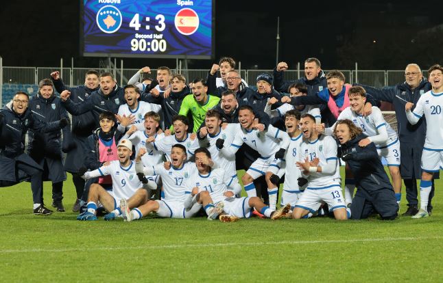 Kosova sot e mundi Spanjën që kishte 15 ndeshje radhazi pa humbje 