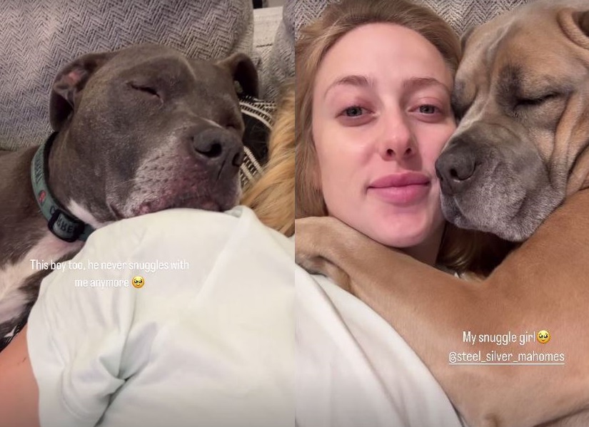 Brittany Mahomes ndan çaste lumturie me qentë e saj në kohën e shtatzënisë
