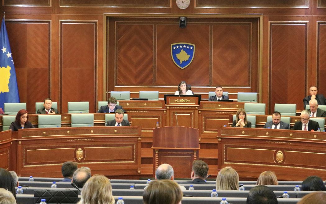 Seanca plenare e Kuvendit të Kosovës, ku u shqyrtua Projekt-Rezoluta për katër vjet qeverisje, 2 dhjetor 2024.