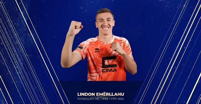 Lindon Emerllahu, futbollisti i 2024-ës - FFK-ja prezanton edhe formacionin e vitit