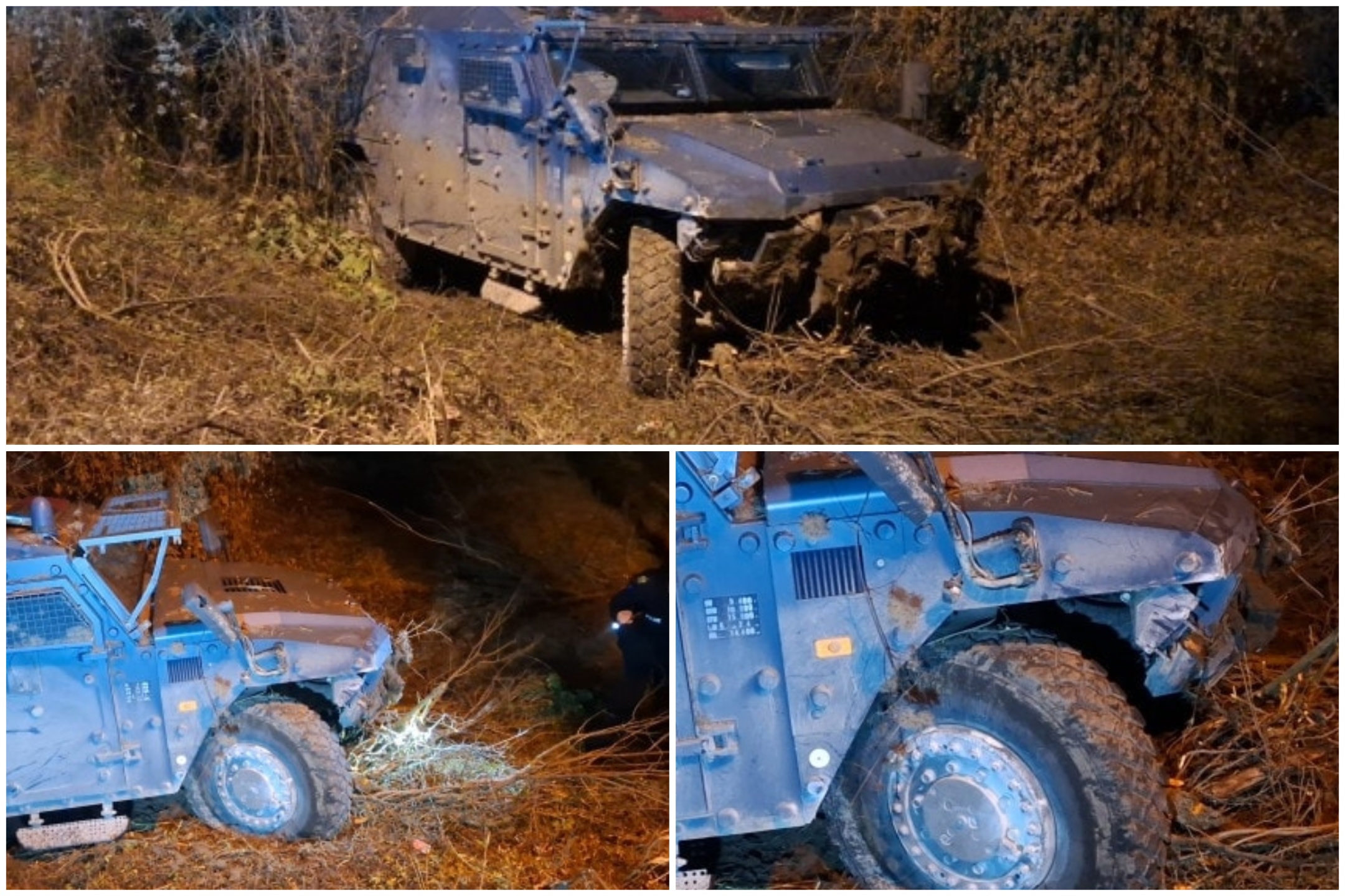 autoblinda policia zvecan aksident
