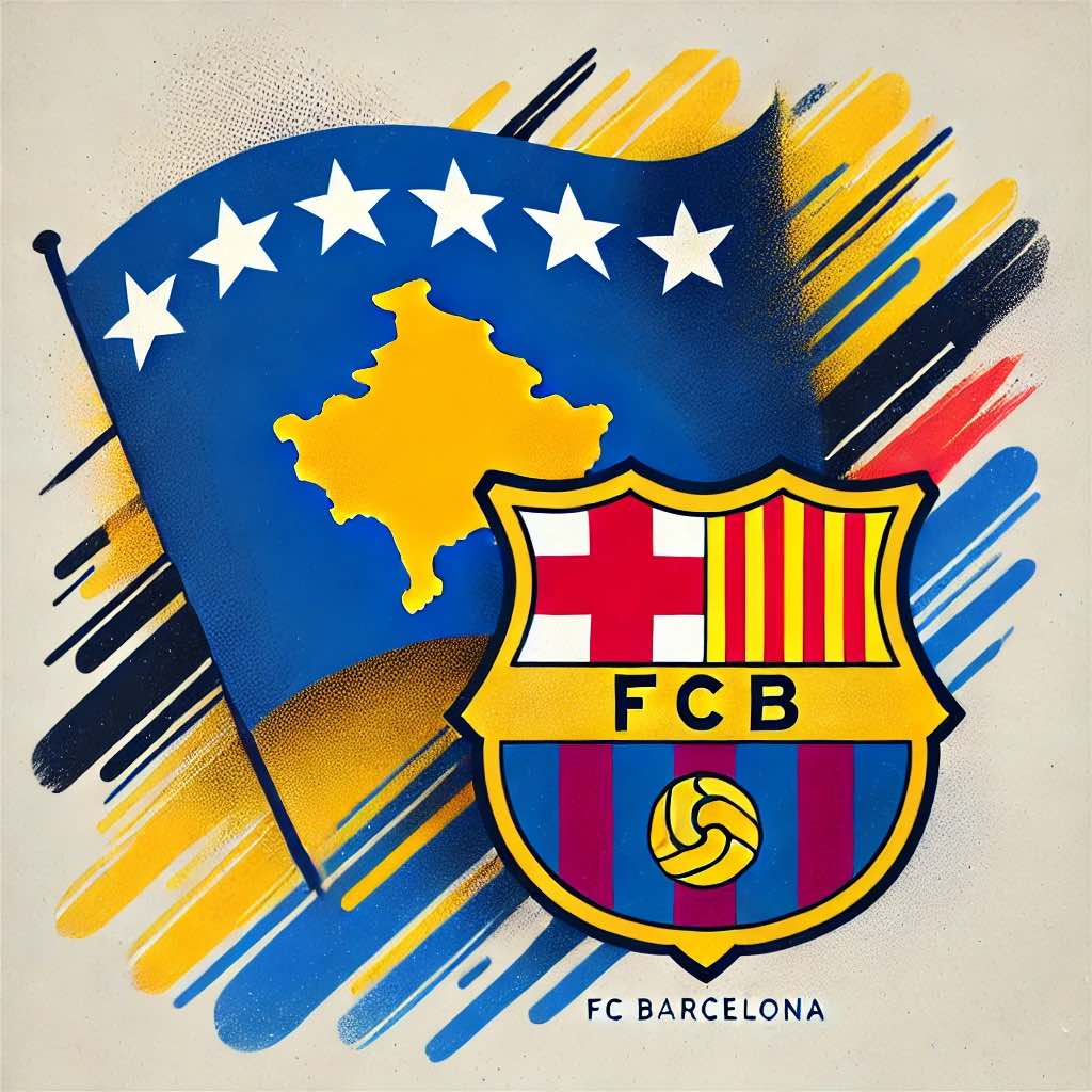 Spanja tradhton Serbinë, Barcelona lejon flamurin kosovar (VIDEO)