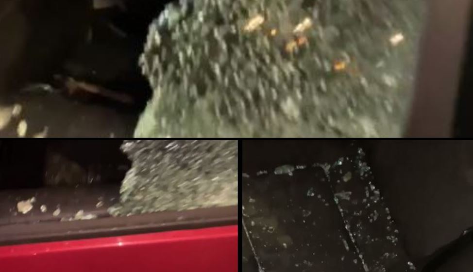 Tri vetura u thyen dhe vodhën – pamje nga rasti i mbrëmshëm
