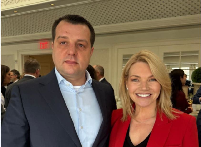 Takimi i Shkelqim Devollit me Heather Anne Nauert, gazetare e njohur dhe ish-zëdhënëse e Departamentit të Shtetit.
