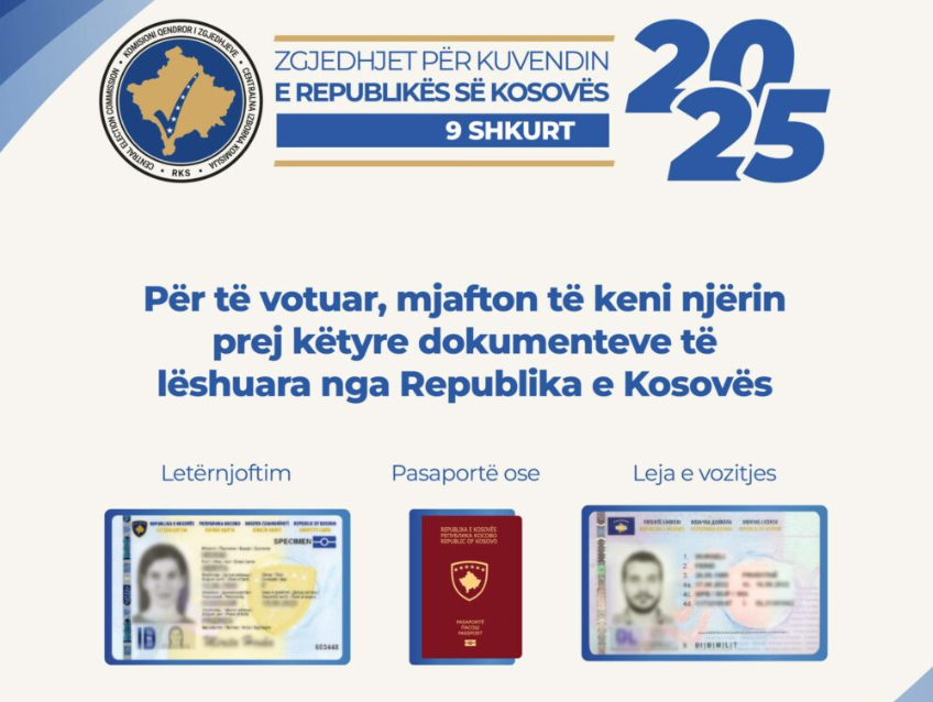 KQZ njofton se cilat dokumente janë të vlefshme për votim