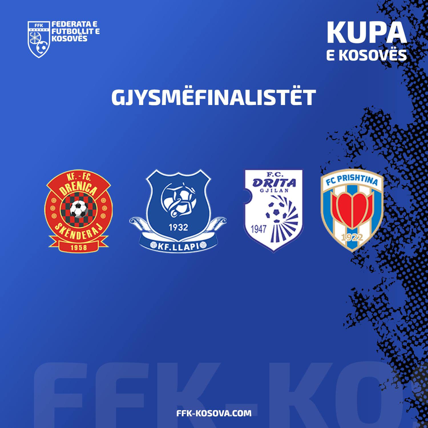 Kompletohen gjysmëfinalistët e Kupës së Kosovës në futboll