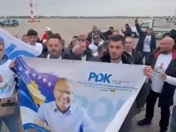 Qindra mërgimtarë vijnë në Kosovë për ta votuar PDK-në (VIDEO)