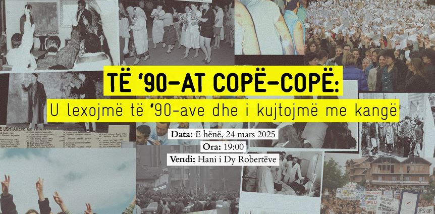 “U lexojmë të ‘90-ave dhe i kujtojmë me kangë”, sonte te Hani i Dy Robertëve
