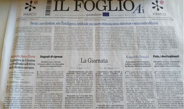 Gazeta italiane thotë se ka publikuar edicionin e parë në botë të krijuar nga Inteligjenca Artificiale