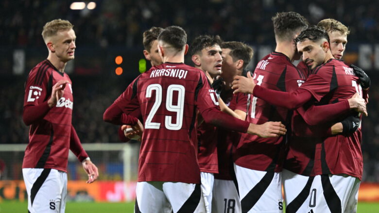 Sparta e shqiptarëve fiton derbin ndaj Slavia Pragës