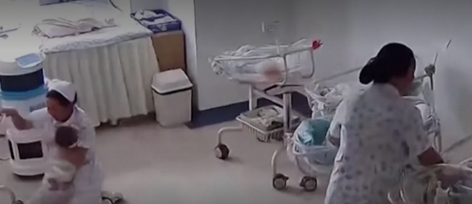 Momenti kur infermieret shpëtojnë foshnjat pas tërmetit në Myanmar (VIDEO)