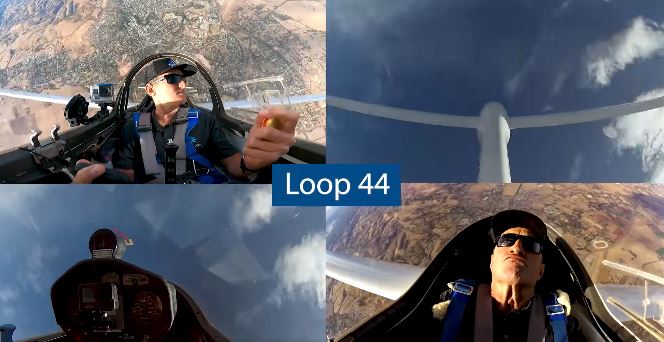 Babë e bir arrijnë rekord botëror me 45 rrotullime të pandërprera në fluturake (VIDEO)