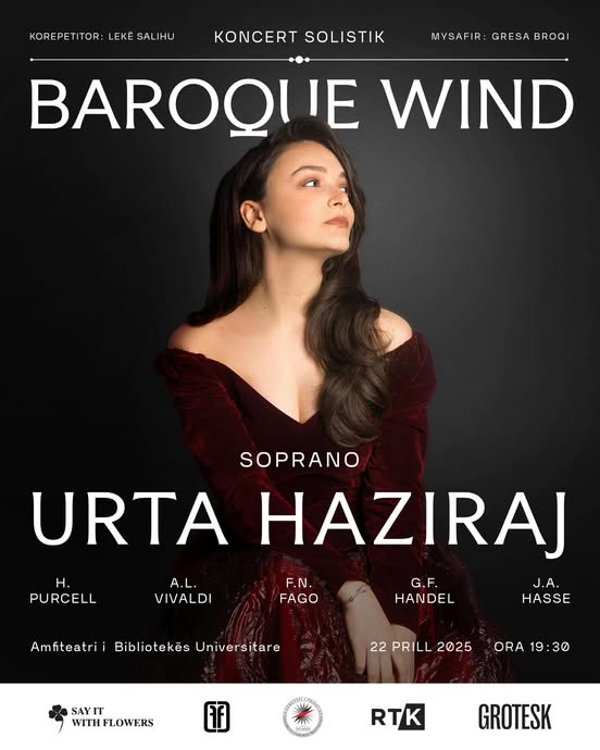 Urta Haziraj sjellë sonte “Baroque Wind” në Prishtinë 