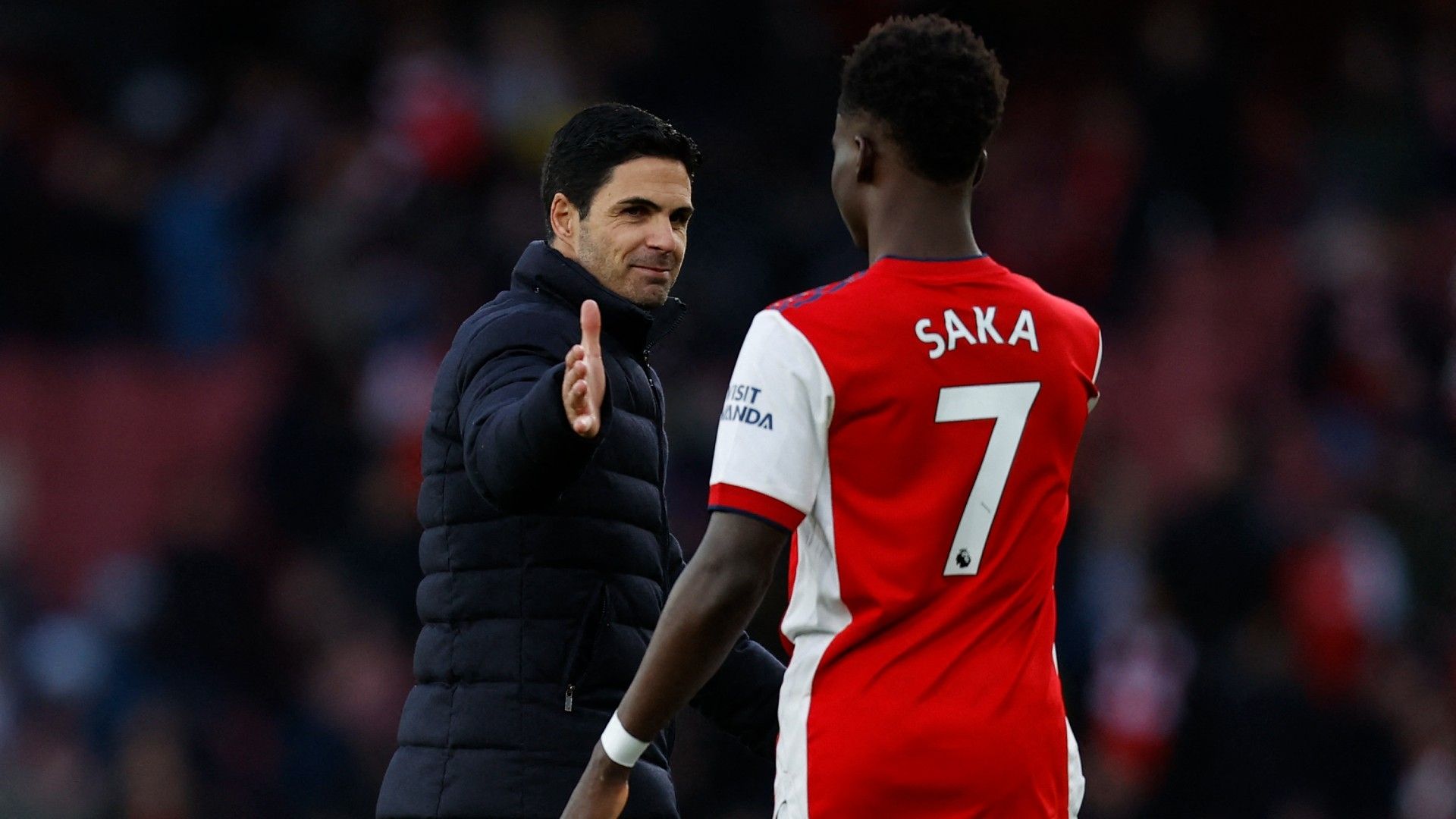 Arteta: Saka është mirë, ka pësuar vetëm një goditje