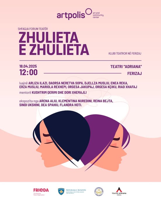 “Zhulieta e Zhulieta” shfaqja forum teatër që jepet në Ferizaj