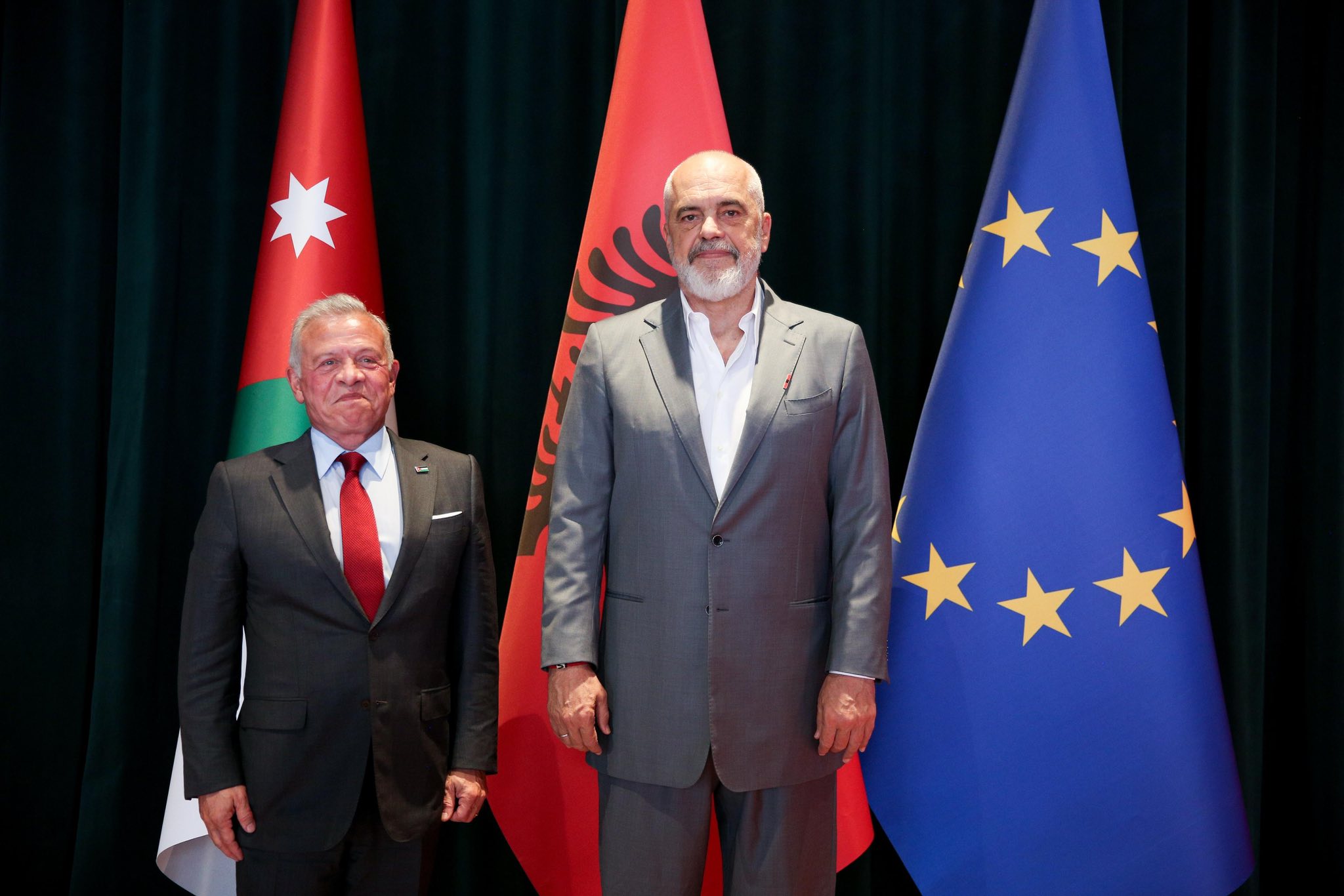 Rama: Mbreti i Jordanisë është një mik i çmuar i Shqipërisë