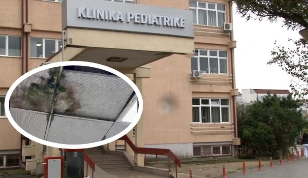 Gjendje alarmante në Klinikën e Pediatrisë, vendosin kovë për ta parandaluar ujin të bie në dysheme